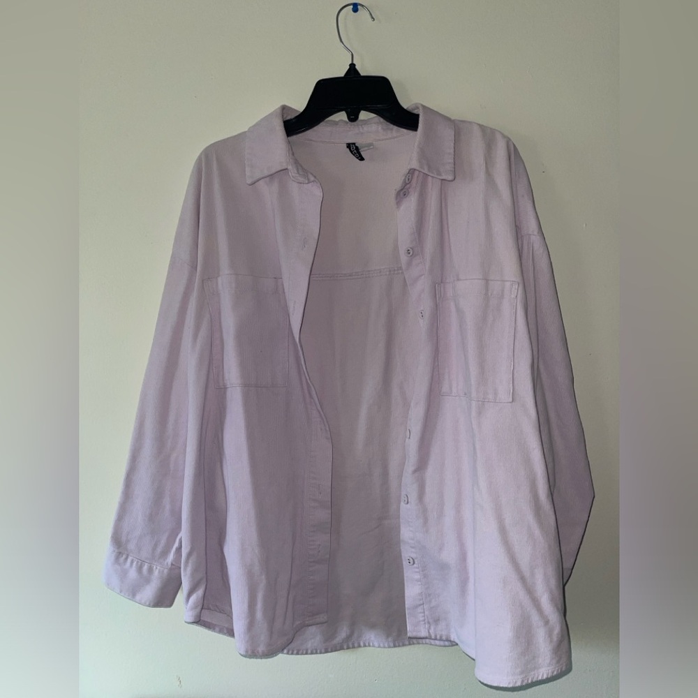 Oversized corduroy shirt